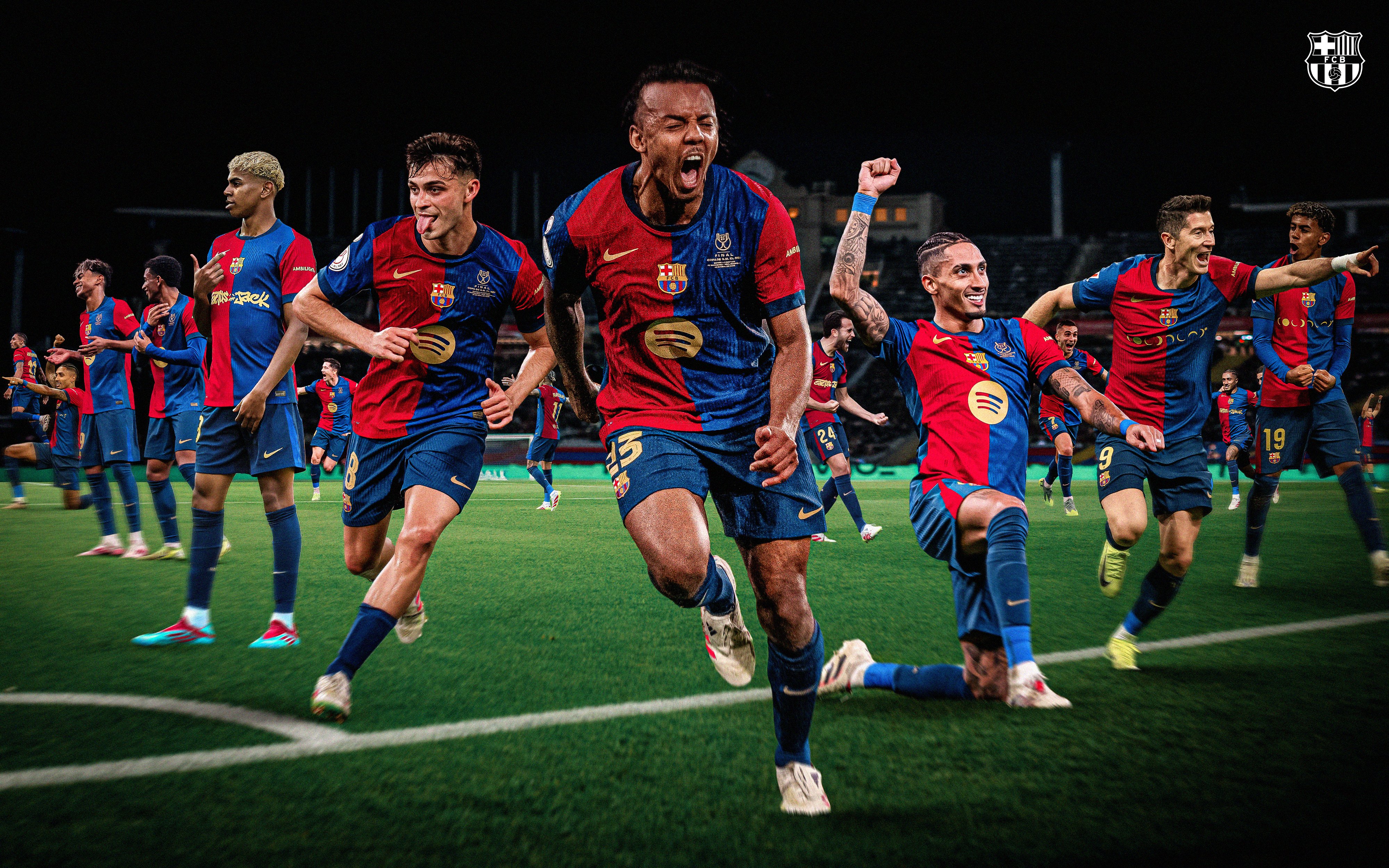 Vinh quang đỏ và xanh! Barcelona giành cú ăn ba trong nước gồm La Liga, Copa del Rey và Siêu cúp Tây Ban Nha